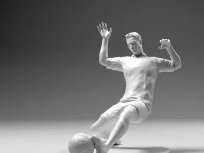 Footballer 02 Sledge Strike 02 Stl 3D print model