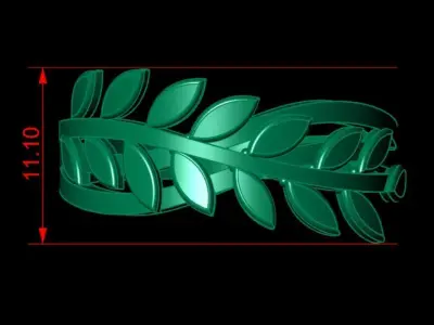 Wheat Ring 3D print model