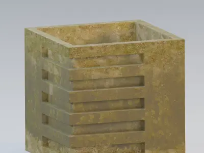Garden urn planter48 3D model