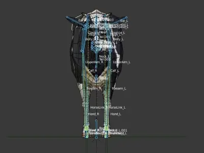 Cattle cow Low-poly 3D model