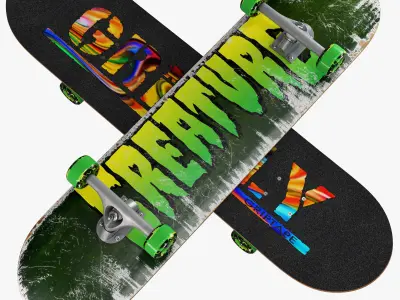 decorative set green 3D model