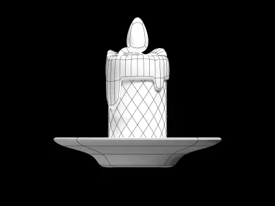 candle 3D model