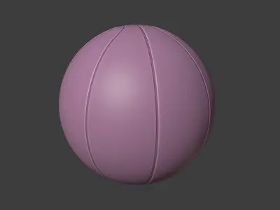 Old basketball  Free 3D model