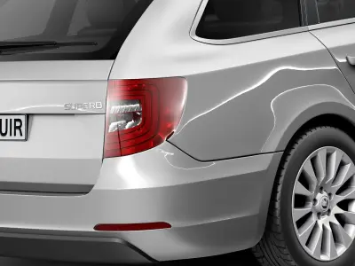 Skoda Superb Combi 2014 3D model