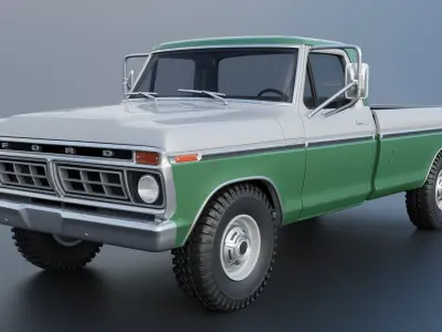 F-350 Super Camper Special 1976 3D print model