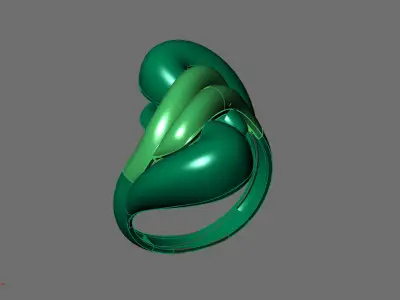Women Ring Plain Ring Ready STL 3DM Models Womens Rings 3D print model shop