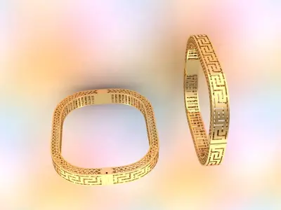 Greek Key Bangle  3D print model