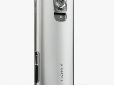 Sony MHS-TS55 Bloggie Live Silver pocket camcorder Low-poly 3D model