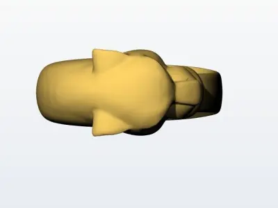 Anillo Pantera Panther Ring 3D print model