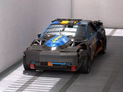 QuadraType66  Cyberpunk 2077 Low-poly 3D model