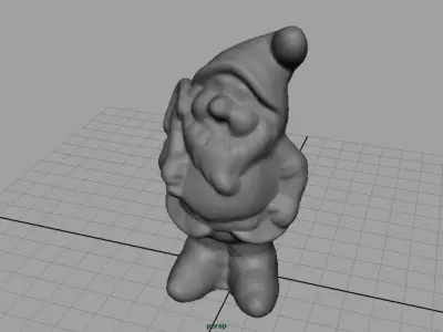 Garden Gnomo 2 Low-poly 3D model