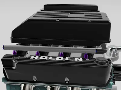 Holden Group A Walkinshaw 304 V8 Engine Commodore VL 3D print model