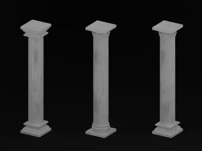 Roman Pole Free low-poly 3D model