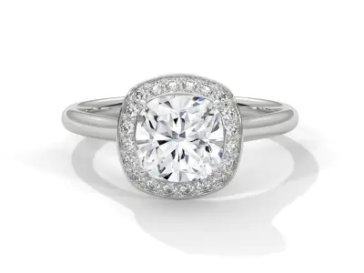 solitaire ring with detail images and 360 render videos 63 3D print model