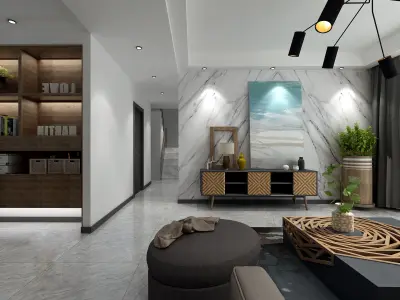 living room 3D model