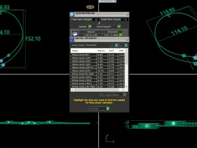 Diamond Necklace 360 animation renders 3dm stl details 3D print model