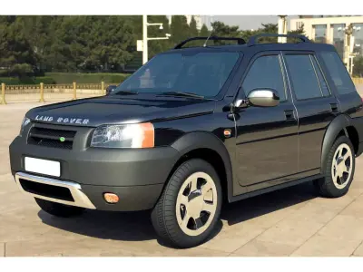 Land Rover Freelander SUV Car Rigged and Animated 3D model