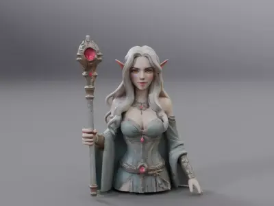 elf woman 3D model