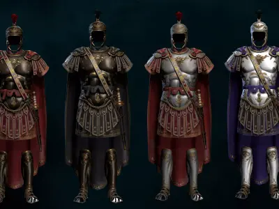Roman Armor Update Low-poly 3D model Low-poly 3D model