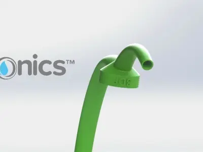 Spout V1 - Bottle Cap - 3Dponics Gardening Tools Free 3D print model