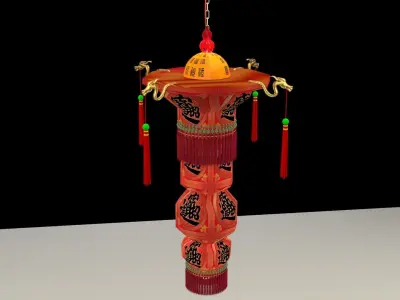 Chinese royal palace lantern 3D model