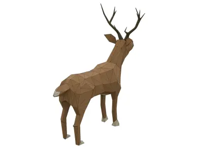 Low Poly Deer Low-poly 3D model purchase