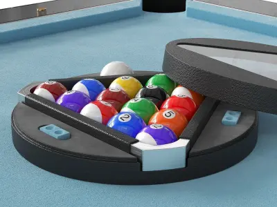 Filotto glass billiard table 3D model