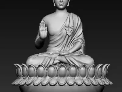 Buddha idol 3D Printable Model  2 3D print model
