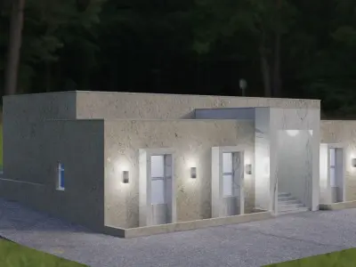 Modern House 3D model 12