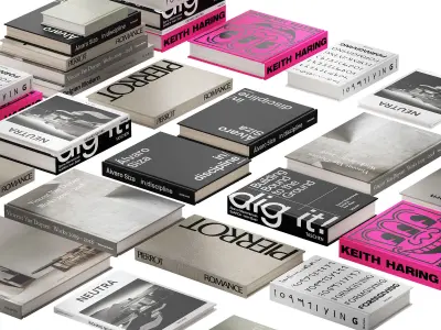 058 Decorative books set 11 neutral 03 3D model