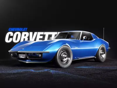 Chevrolet Corvette stingray C3 1969 3D model
