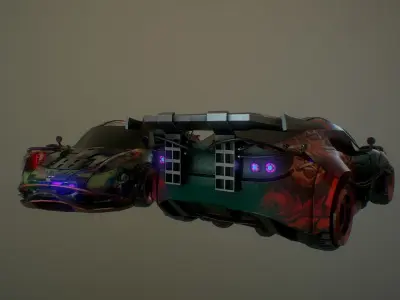 Cyberpunk Lotus Elise Cup  Low-poly 3D model