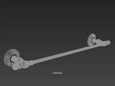 Ottoman Palace Towel Long 60cm 3D model