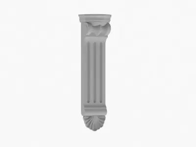 Scroll Corbel 53 - 3D Printable  3D model