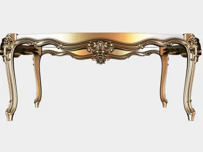 Carved tea table for cnc 19 3D model