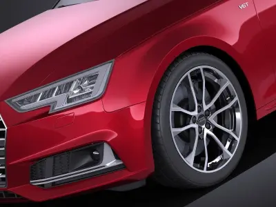 Audi S4 Avant 2017 VRAY 3D model