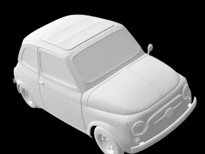 Fiat 500  3D print model