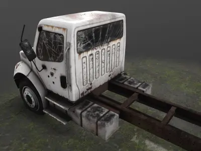 Old Truck 01 Low-poly 3D model