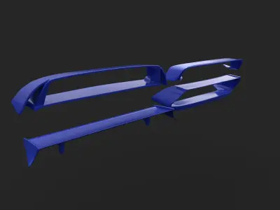 Body kit Subaru Impreza Spoiler 3D model