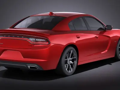 Dodge Charger 2015 VRAY 3D model