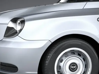 London Taxi Cab LEVC van 2021 3D model