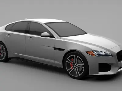 Sports Sedan Game-Ready Model Low-poly 3D model Low-poly 3D model