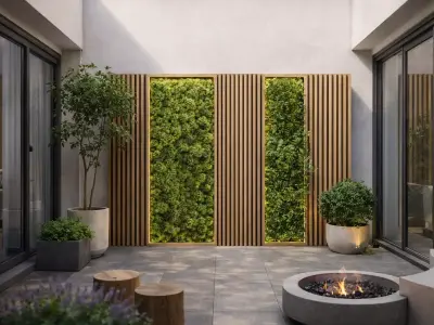 Green Wall  Interior Courtyard Feature Design wall panel  3D model