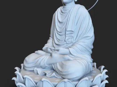 Buddhist art Free 3D model