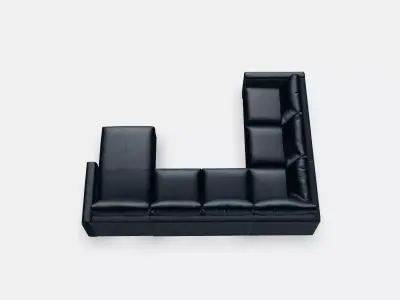 VIMLE Corner sofa 5-seat Low-poly 3D model