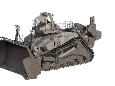 Mining crawler buldozer 3D model
