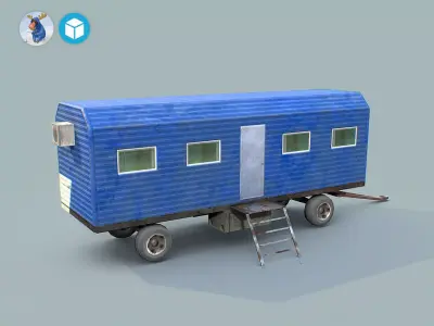 Storeroom 01  Low-poly 3D model