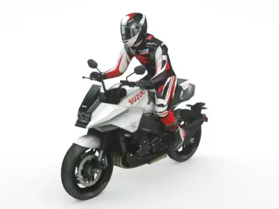 Suzuki Katana 2019 Low-poly 3D model