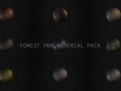 9 Seamless UE4 PBR Materials - Unreal Engine Forest Pack Texture