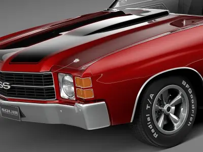 Chevrolet Chevelle SS Convertible 1971 3D model
